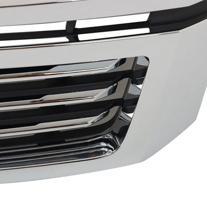 Solid Spare Plastic Front Upper Grille Chrome For Chevy Tahoe/Suburban LTZ 15-20 GM1200704