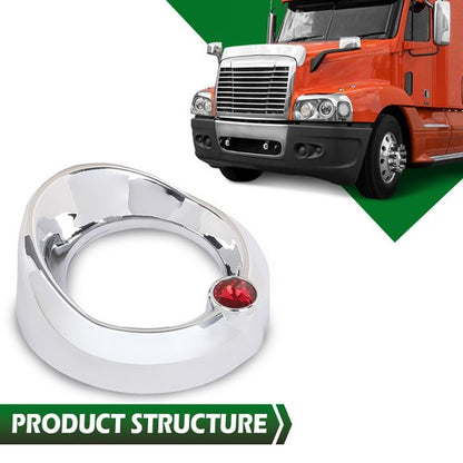 Solid Spare New Fit For Gauge Cover for Older Freightliner Century Red Jewel Visor 2 3/8 New