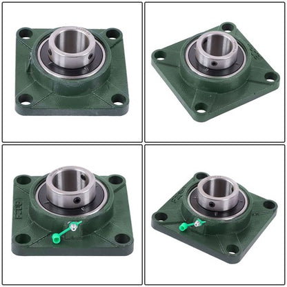 Solid Spare UCF208-24 1-1/2" Bore 10PCS Pillow Block Flange Bearing 4 Bolt Self-Alignment