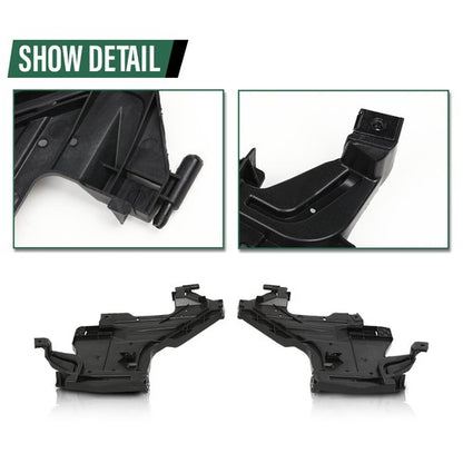 Solid Spare Fit For AUDI A4 B8 08-12 S4 Headlight Mount Bracket Support + Base Plate Kit