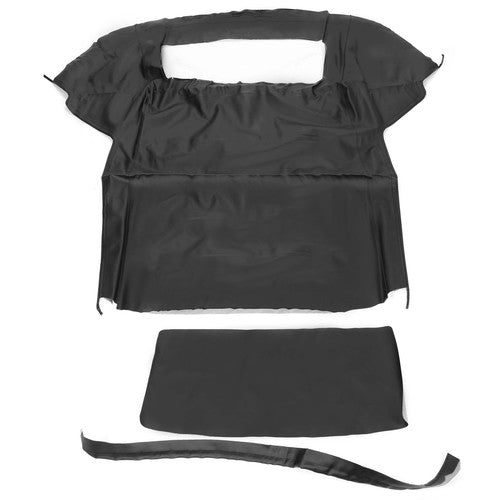Solid Spare Black Soft Top with Plastic Window FOR 1983-90 1993 Ford Mustang Convertible 2DR