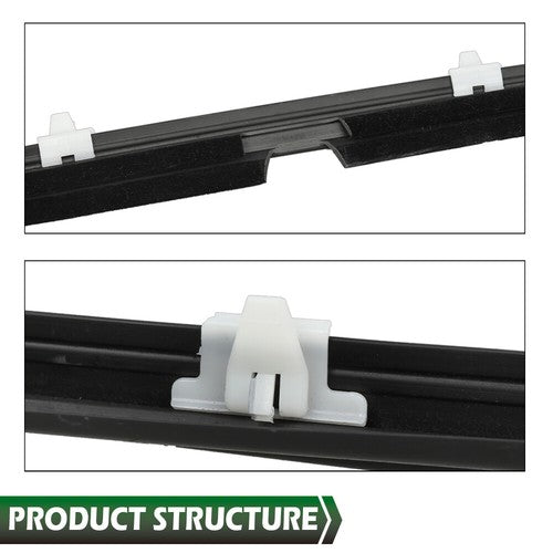 Solid Spare Fit For 90-05 Mazda Miata MX-5 Window Sweep Felt Weatherstrip Seal Left+Right