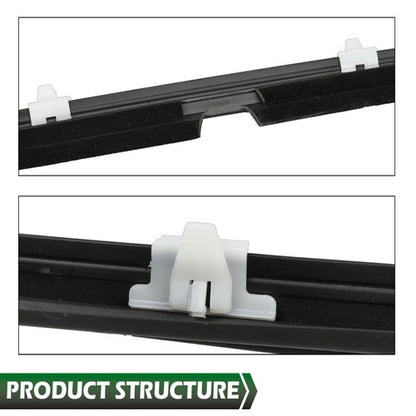 Solid Spare Fit For 90-05 Mazda Miata MX-5 Window Sweep Felt Weatherstrip Seal Left+Right