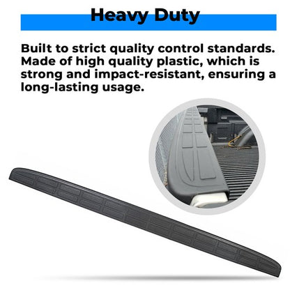Solid Spare Tailgate Spoiler Cap Molding Top Protector For 1999-2007 Silverado Sierra Black