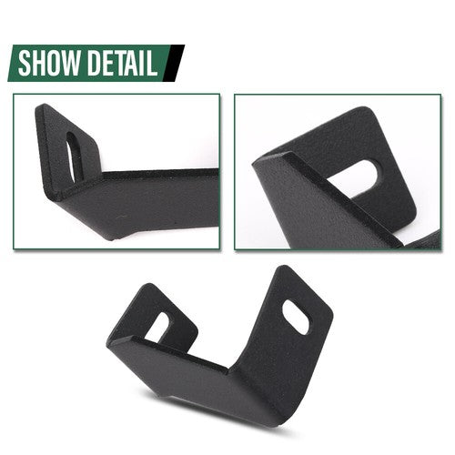 Solid Spare LED Light Pod Hood Ditch Mounting Bracket Fit For 15-23 Ford F150 17-23 Raptor