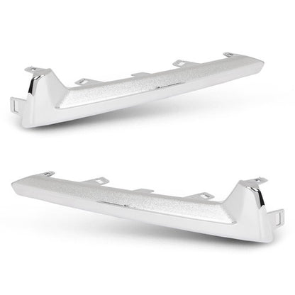 Solid Spare Fog Light Molding Trim Silver Fit For 2017-2018 Subaru Forester Left+Right