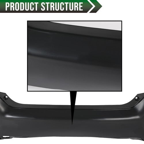 Solid Spare Rear Bumper Cover HO1100296 Fit For 2016-2021 Honda Civic Sedan Replacement
