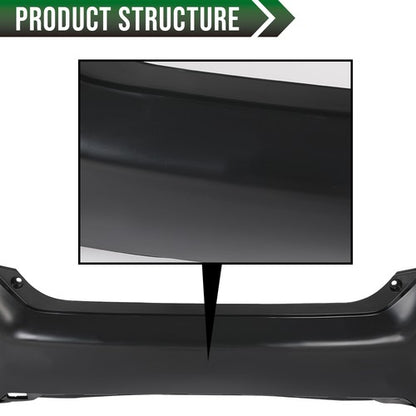 Solid Spare Rear Bumper Cover HO1100296 Fit For 2016-2021 Honda Civic Sedan Replacement
