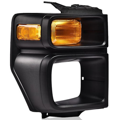 Solid Spare Headlight Trim Bezel w/ Parking Light Fit For 08-14 Ford E150 E250 E350 Right