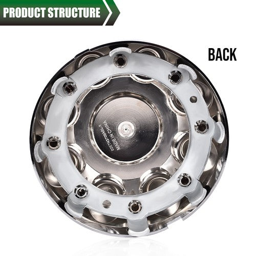 Solid Spare 4pcs Fit For 03-13 Dodge Ram 2500 3500 17" Wheel Hub Center Caps Chrome 8 Lug