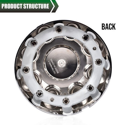 Solid Spare 4pcs Fit For 03-13 Dodge Ram 2500 3500 17" Wheel Hub Center Caps Chrome 8 Lug