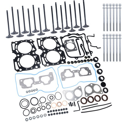 New Head Gasket Set Intake Exhaust Valves Fits For 2004-2009 Subaru 2.5L