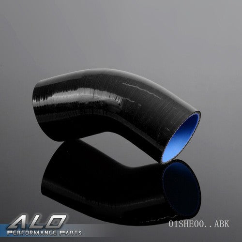 Solid Spare Fit For 51mm - 63mm 45 Degree Hose Turbo Silicone Elbows Coupler Pipe Tube Black