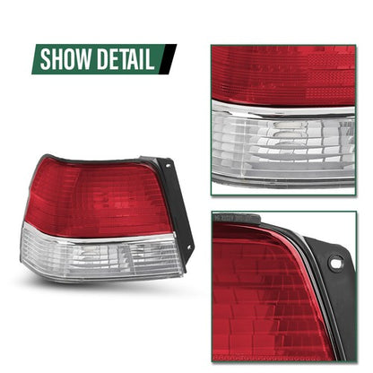 Solid Spare Rear Tail Lights Fit For 95-99 Toyota Tercel CE STD DX Brake Lamps Left+Right
