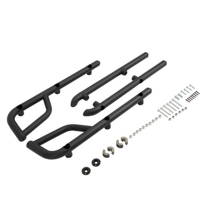 Solid Spare Powder Coated Heavy Duty Steel Nerf Bars For Kawasaki Mule Pro-FXT 2015+ Black