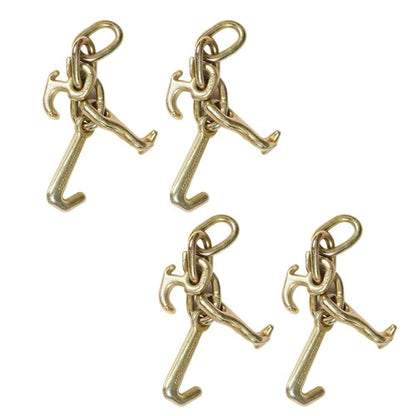 Solid Spare 4 Hook Tow Truck Car Hauler Trailer Auto Body Frame Hook WLL 4,700lb