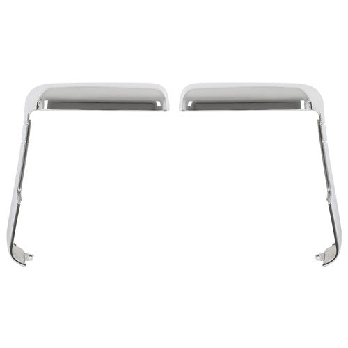 Solid Spare Chrome Top+Side Mirror Cover For 20-24 Chevy Silverado GMC Sierra HD 2500 3500