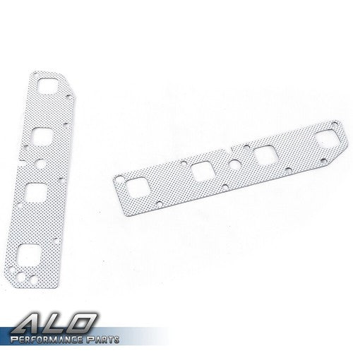 Solid Spare Exhaust Manifold Gasket L+R Bolt Stud Fit For 2003-2008 Ram 1500 2500 3500 5.7L