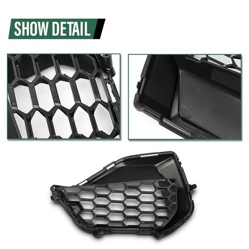 Solid Spare Fit For 2024-2025 Ford Mustang GT Front Bumper Lower Corner Grille Left & Right