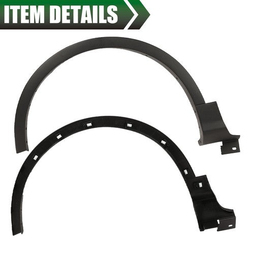 Solid Spare Front Left & Right Fender Flares Wheel Molding Fit For 2013-2017 Ford Escape