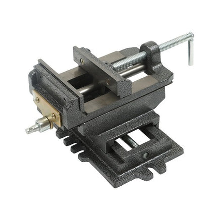 Solid Spare 5 Inch Cross Press Vise Slide Vice For Duty Sliding Drill Shop Grip Tools Heavy