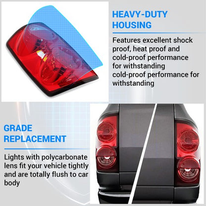 Solid Spare For 2007-2008 Dodge Ram 1500 2007-2009 Ram 2500 3500 Tail Lights Brake Lamps DOT