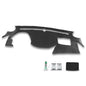 Solid Spare TPE Dashboard Dash Cover Cap Overlay Black Fit For Hyundai Sonata 2011-2014