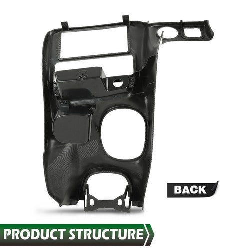 Solid Spare Fit For 1997-2004 Corvette C5 Double Din Radio Dash Installation Kit Carbon Look