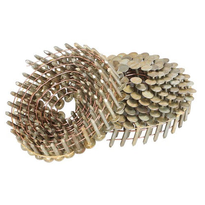 Solid Spare 7/8" × 0.12" × 3/8" 15 Degree Galvanized Coil Roofing Nails 7200 Pack