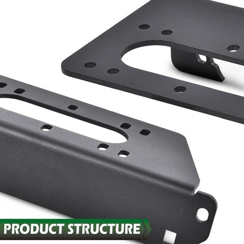 Solid Spare Winch Mount Plate Bracket Fit For 18-23 Polaris Full Size Ranger 1000 XP 4x4
