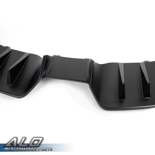 Solid Spare Fit For 2015-2017 Ford Mustang Premium Rear Black ABS Bumper Lip Diffuser Body