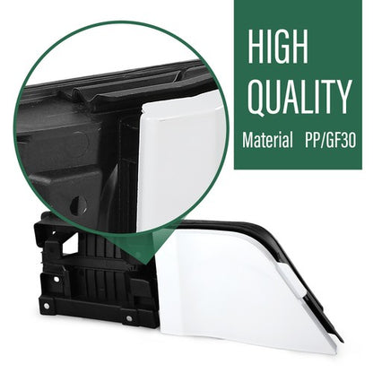 Solid Spare Fit For 15-23 Ford Transit 150 250 350 Fuel Filler Door Housing+White Gas Cover