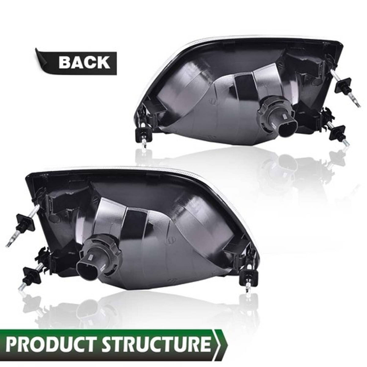 Solid Spare Fit For Ford 97-03 F-150/97-99 F-250/97-02 Expedition Headlights Left & Right