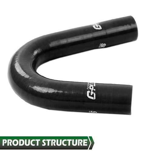 Solid Spare Fit For Jeep 72-81 AMC CJ5 CJ6 J10 J20 Wagoneer 304 360 V8 Silicone Hose Black