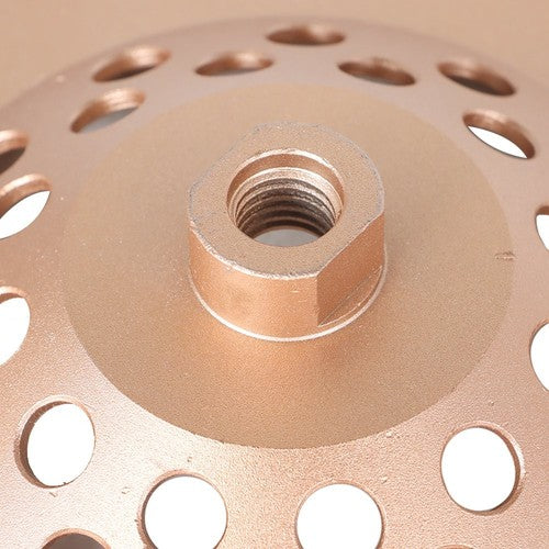 Solid Spare 7" Concrete Grinding Cup Wheels 12 Turbo Diamond Abrasive Seg 5/8"-11 Arbor US