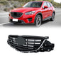 Solid Spare For Mazda CX-5 2015-2016 Black With Painted Dark Gray Insert Front Upper Grill