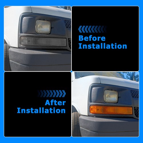 Solid Spare Turn Signal Marker Directional Light Lamp RH Passenger for 03-22 Chevy GMC Van