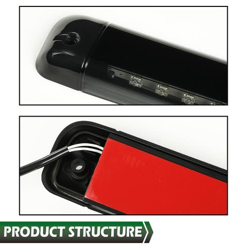Solid Spare Led 3rd Third Brake Light Fit For 1992-2004 Chevy S10/suburban/tahoe/yukon