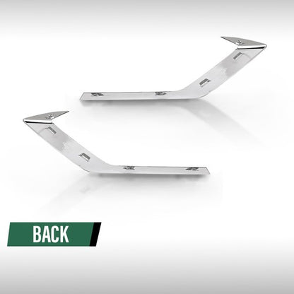 Solid Spare Pair Front Bumper Trim Fog Light Molding Silver Fit For 2019-2022 Volvo V60 S60