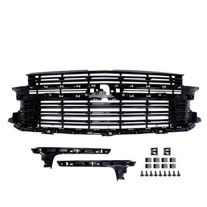 Black Front Bumper Grille For 2021-2024 Chevrolet Tahoe Suburban LT 84634392
