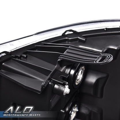 Solid Spare Fit For 07-14 Chevy Silverado 1500 2500 3500 Clear/Chrome LED DRL Headlights