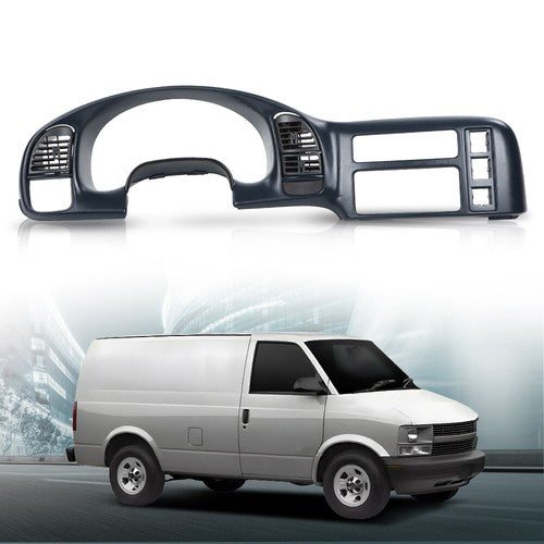 Solid Spare Fit For 95-05 Chevy Astro GMC Safari Cluster Bezel Dash Radio Trim Panel Blue