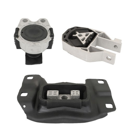 Solid Spare 3× Engine Motor & Trans Mount Kit 3214/3103 For 12-18 Ford Focus S Sedan 4-Door