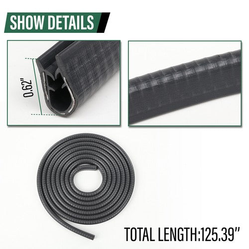 Solid Spare For Suzuki Samurai SJ410 SJ413 Door Window Trim Molding Seal Garnish Whisker Set