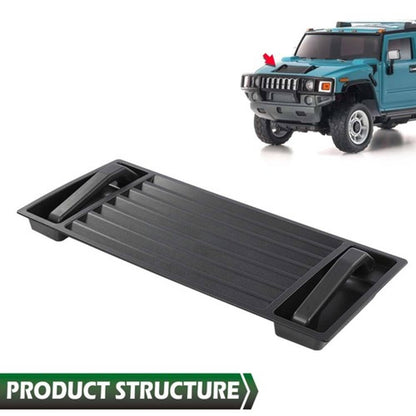 Solid Spare New Fit For 03-09 Hummer H2 Front Hood Grille Vent Panel Cover w/ Handles Black