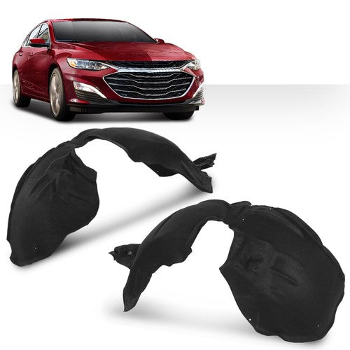Solid Spare Fit For 2019-2023 Chevrolet Malibu Front Left+Right Fender Liner Splash Shield