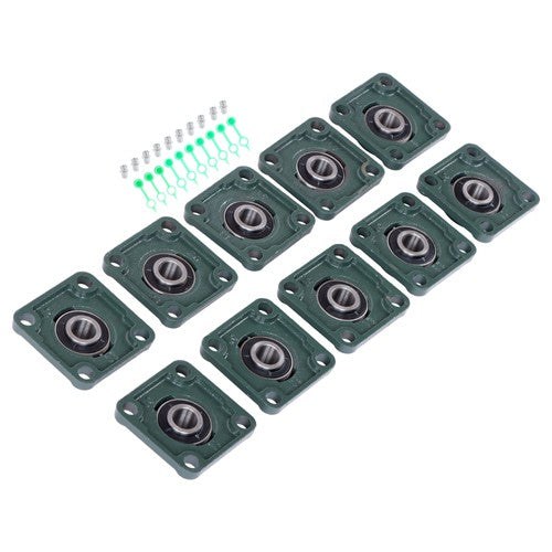 Solid Spare 10 Pcs UCP204-12 Pillow Block Flange Bearing 3/4" Bore 4 Bolt Solid Base