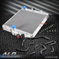 Solid Spare Fit For 92-00 Civic B16 B18 Type R 2Row 42mm Aluminum Radiator + Silicone Hose