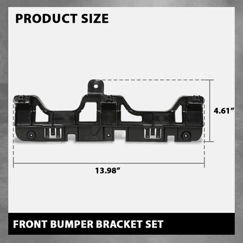 Solid Spare Front Bumper Bracket Fit For 2018-2021 Lexus NX300 NX300h With F Sport Package