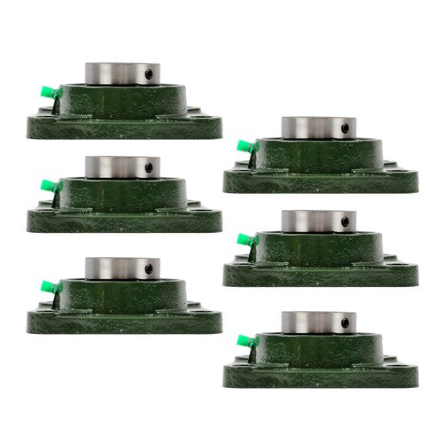Solid Spare (6) UCF209-28 Solid Base Pillow Block Flange Mounted Bearing 1-3/4" Bore 4 Bolt